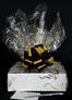 Medium Box - Black & Gold Cellophane - Black & Gold Bow - 18 Cookies and Brownies