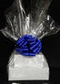 Large Tower - Clear Cellophane - Blue Bow - 36 Cookies and Brownies