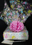 Medium Box - Baby Cellophane - Baby Pink Bow - 18 Cookies and Brownies