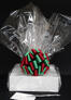 Medium Box - Clear Cellophane - Red & Green Bow - 18 Cookies and Brownies