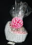 Baby Bassinet - Baby Pink Bow - 24 Cookies and Brownies