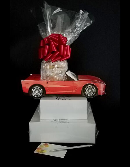 Red Modern Car - Large Tower - 48 Cookies and Brownies