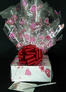 Small Box - Heart Cellophane - Red Bow - 12 Cookies and Brownies
