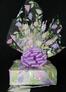 Medium Box - Lily Cellophane - Lavender Bow - 18 Cookies and Brownies