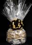 Large Cellophane - Clear Cellophane - Black & Gold Bow - 30 Cookies and Brownies
