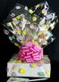 Medium Box - Easter Egg Cellophane - Pink Bow - 18 Cookies and Brownies