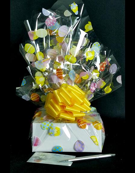 Small Box - Easter Egg Cellophane - Yellow Bow - 12 Cookies and Brownies