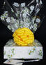 Medium Box - Daisy Cellophane - Yellow Bow - 18 Cookies and Brownies