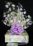 Medium Box - Lily Cellophane - Lavender Bow - 18 Cookies and Brownies