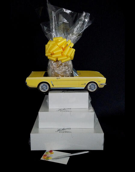 Yellow Classic Car - Super Tower - 84 Cookies and Brownies