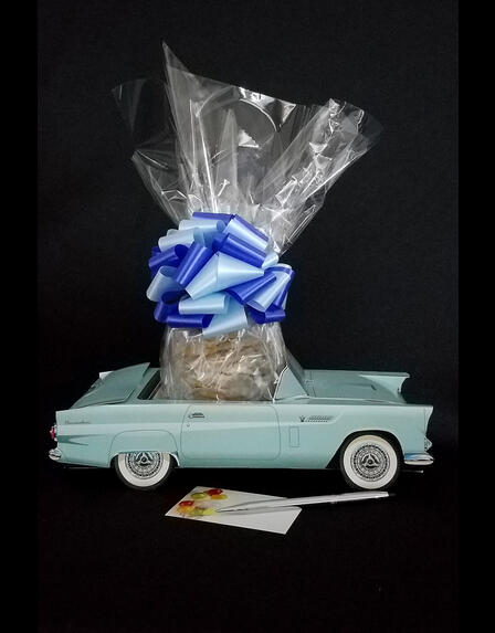 Blue Classic Car - 12 Cookies and Brownies