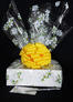 Medium Box - Daisy Cellophane - Yellow Bow - 18 Cookies and Brownies