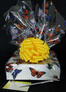 Medium Box - Butterfly Cellophane - Yellow Bow - 18 Cookies and Brownies
