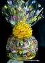 Super Cellophane - Easter Egg Cellophane - Yellow Bow - 42 Cookies and Brownies
